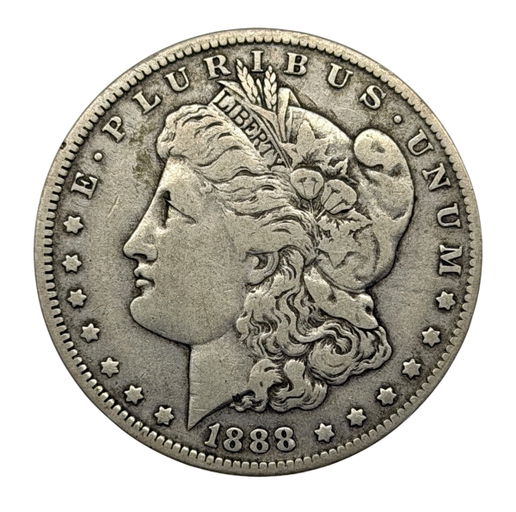 1888-O Morgan Silver Dollar $1 US American Coin New Orleans Mint