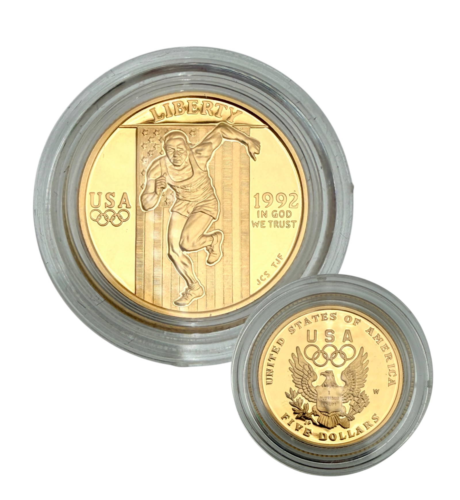 1992-W Olympic $5 dollar Half Eagle Proof Gold Coin