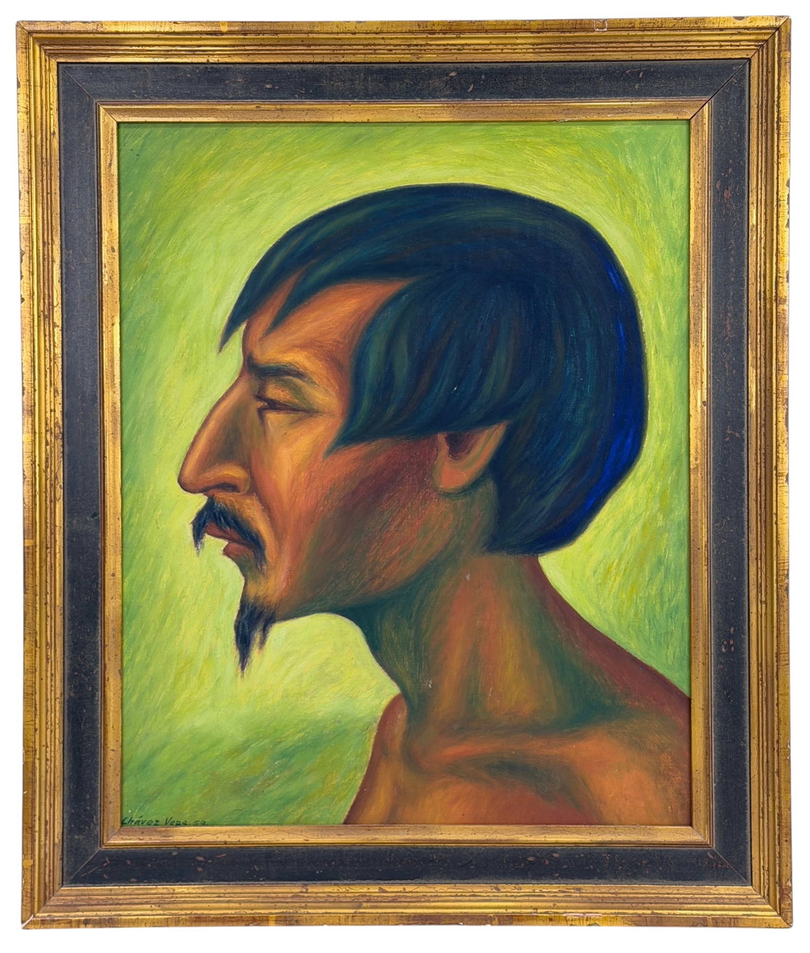 Guillermo Chávez Vega - Social Realist Oil Painting