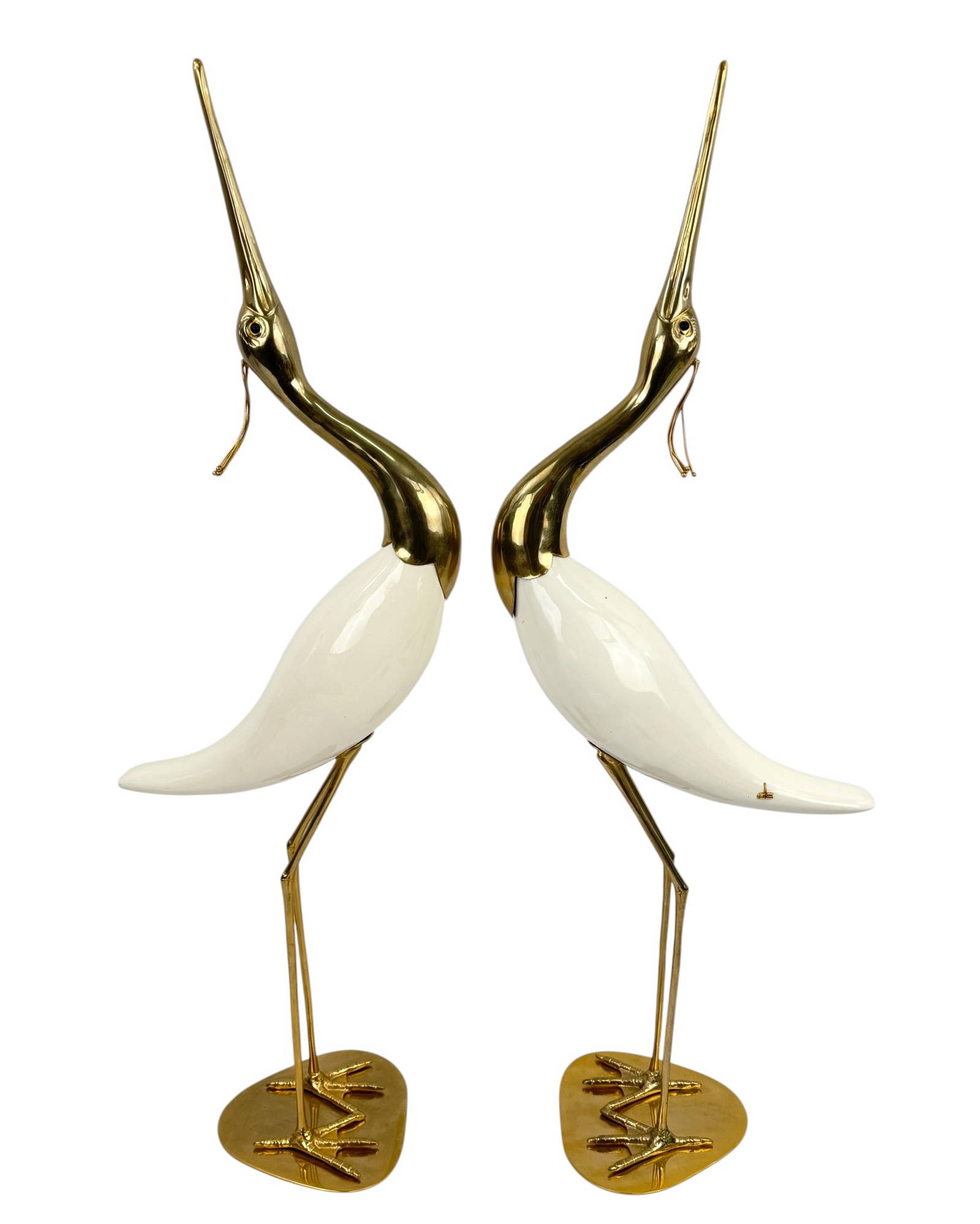 De Stijl Firenze MCM Egret Crane Animalier Sculptures