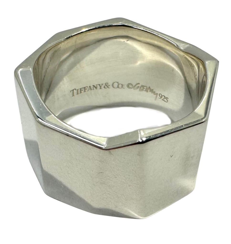 Tiffany & Co. Sterling Silver Octagonal Ring