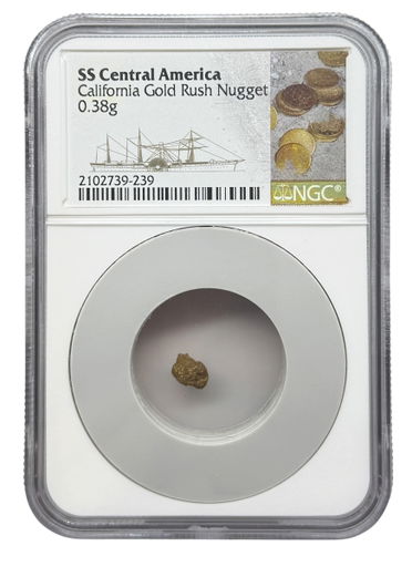 NGC California Gold Rush Nugget From The Wreck Of The SS Central America