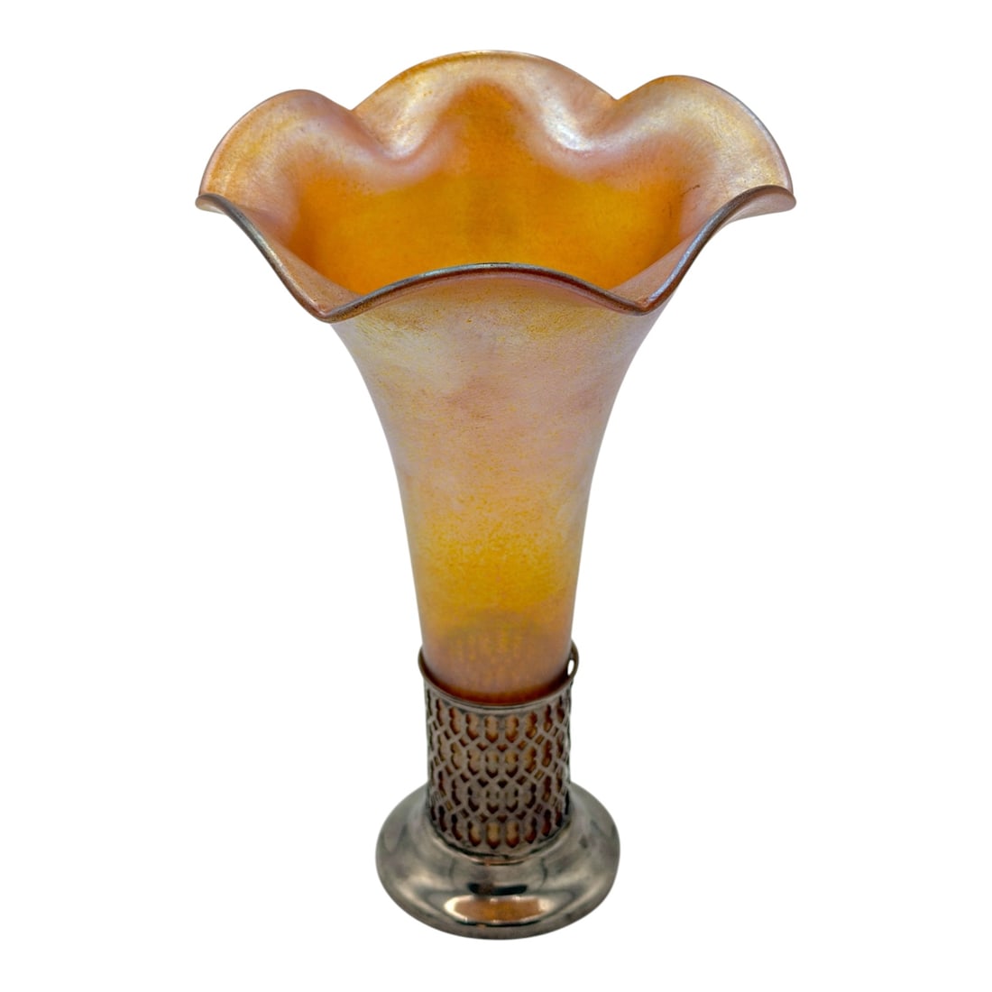 Art Nouveau Steuben Aurene Style Art Glass Vase
